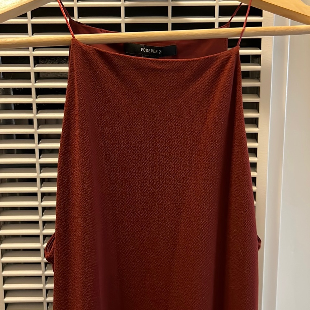 Burgundy dress from Forever 21, size S